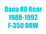 1988-1992 F350 DRW Dana 80 Rear Axle